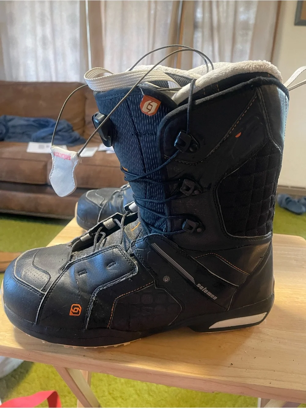 Salomon Māori Speed Lace Used Snowboard Boots Size US 12.5 Men's
